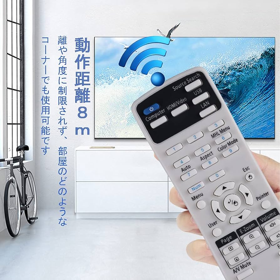 Amazon | Twinklg プロジェクター 交換用 リモコン Epson